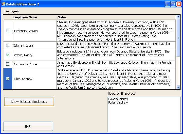 vb6 datagrid example